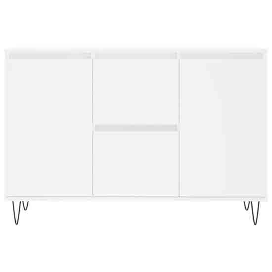 Alamosa Wooden Sideboard With 2 Doors 2 Drawers In White