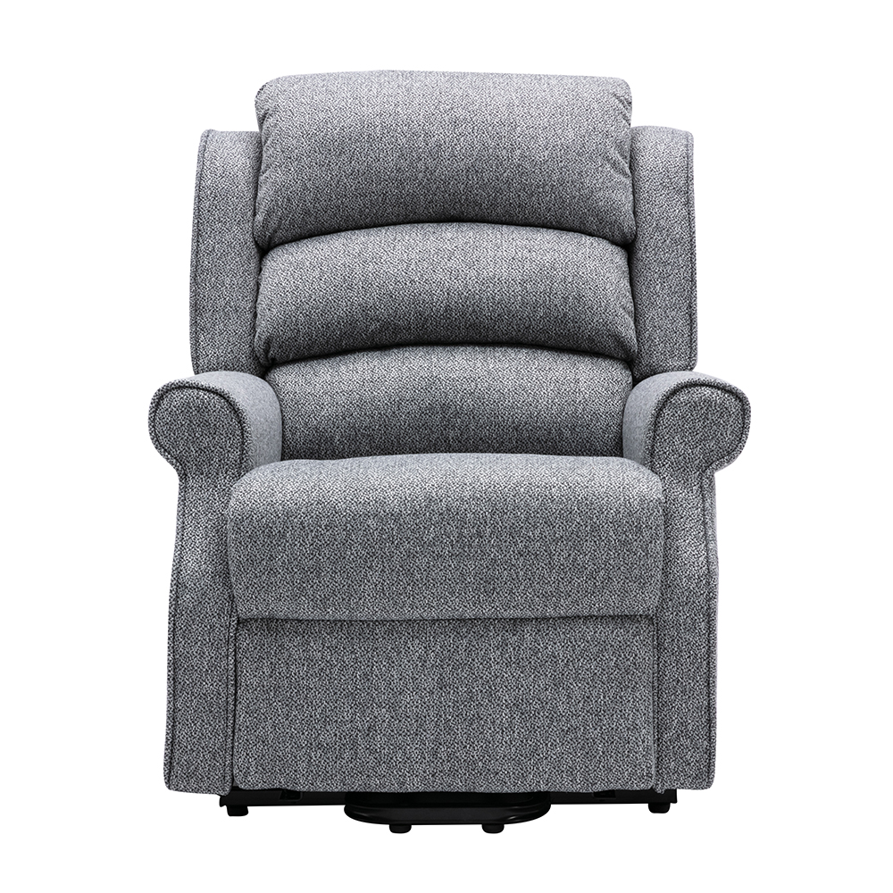 Alanya Fabric Electric Recliner Chair In Grey