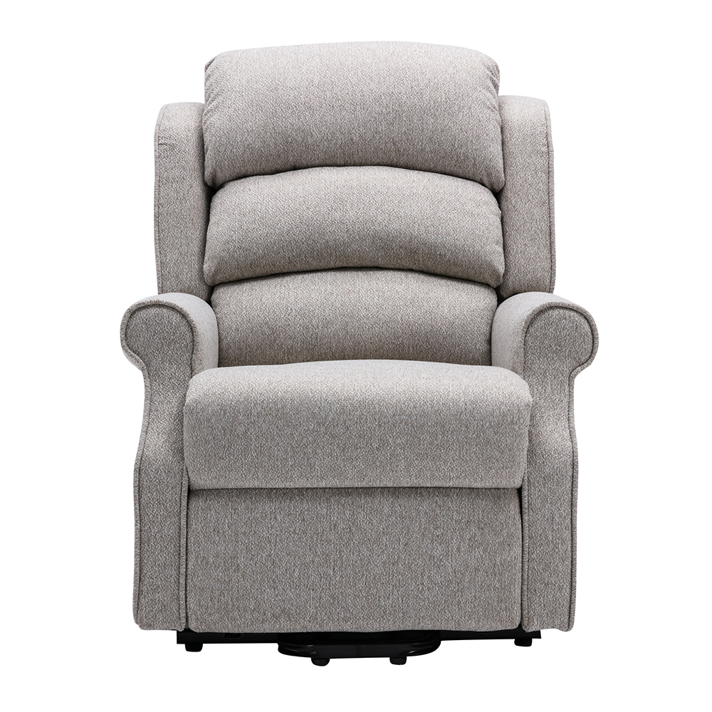 Alanya Fabric Electric Recliner Chair In Linen