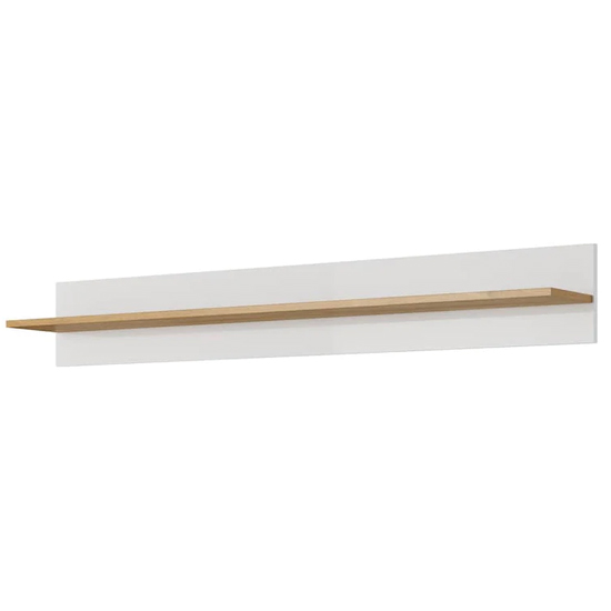 Read more about Alaro high gloss wall shelf in white