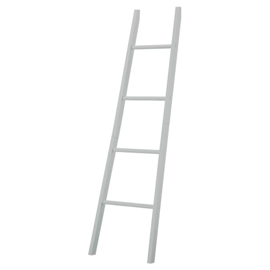 Photo of Alaskan wooden bathroom towel ladder in grey