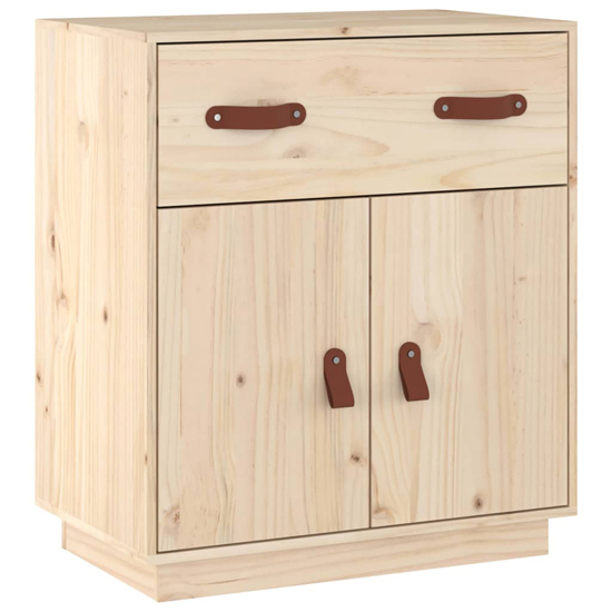 Alawi Pine Wood Sideboard With 2 Doors 1 Drawer In Natural_3