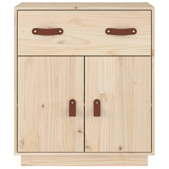 Alawi Pine Wood Sideboard With 2 Doors 1 Drawer In Natural_4