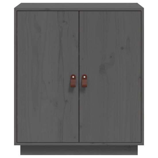 Alawi Pine Wood Sideboard With 2 Doors In Grey_4