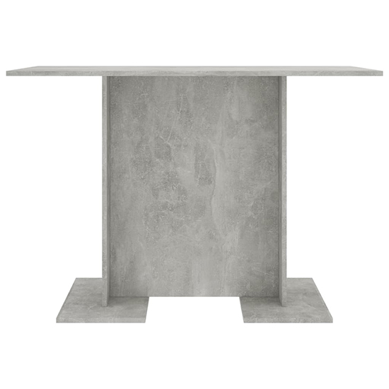 Alayka Rectangular Wooden Dining Table In Concrete Effect