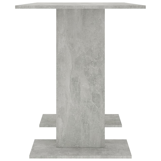 Alayka Rectangular Wooden Dining Table In Concrete Effect