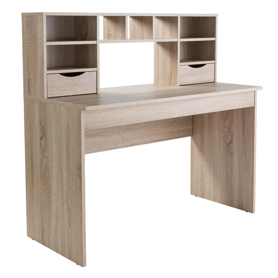 Alban Traditional Wooden Laptop Desk In Light Oak_2