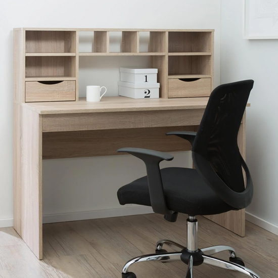 Alban Traditional Wooden Laptop Desk In Light Oak_3