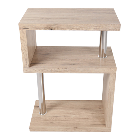 Albania Wooden 3 Tiers Shelving Unit In Ashwood_2