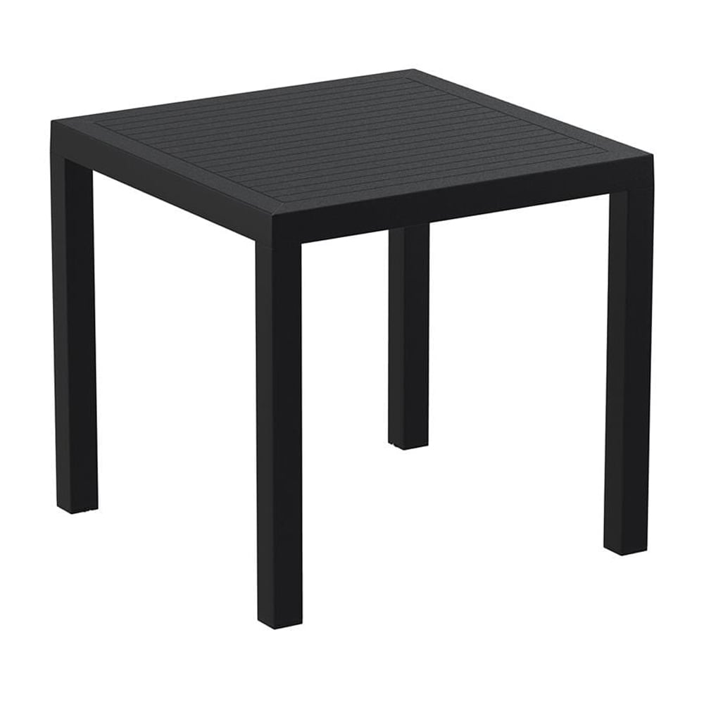 Albany Outdoor Wooden Dining Table With 4 Alto Chairs In Black