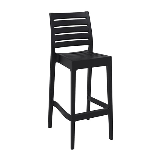Photo of Albany polypropylene and glass fiber bar chair in black