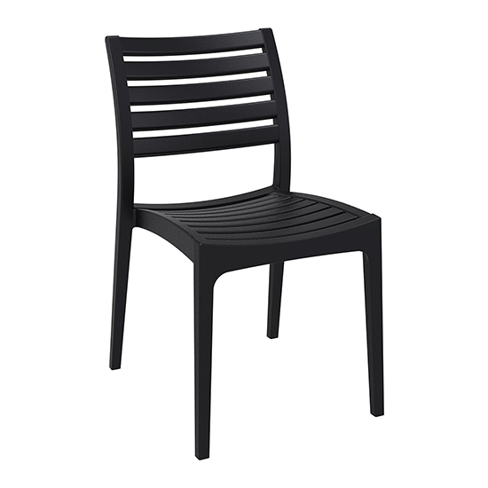 Photo of Albany polypropylene and glass fiber dining chair in black