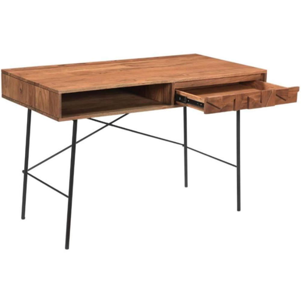 Albany Wooden Laptop Desk With 1 Drawer In Natural
