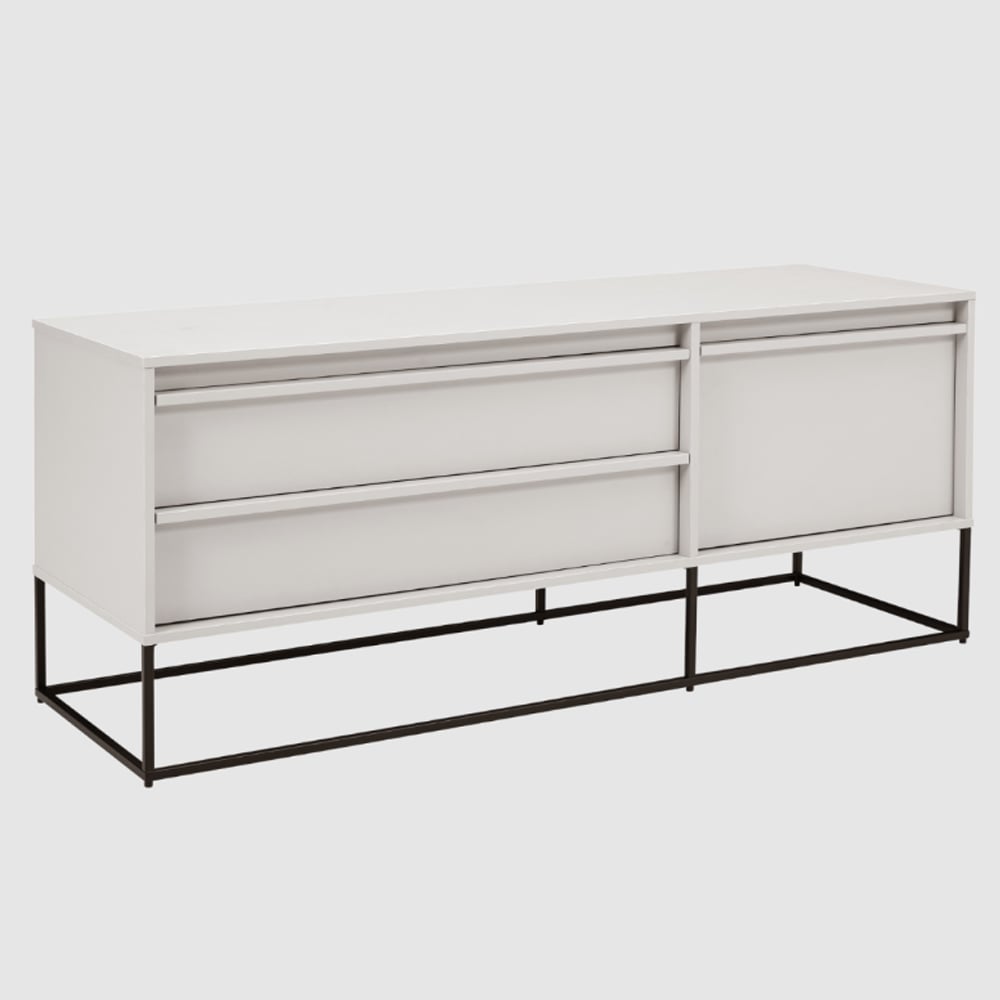 Albany Wooden Storage Cabinet With 3 Drawers In Stone
