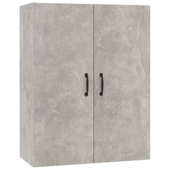 Product photograph of Albany Wooden Wall Storage Cabinet In Concrete Effect from Furniture in Fashion