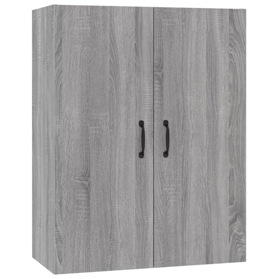 Product photograph of Albany Wooden Wall Storage Cabinet In Grey Sonoma Oak from Furniture in Fashion