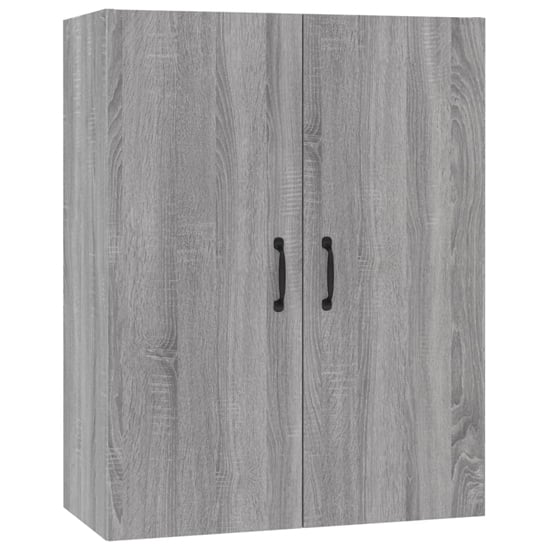 Albany Wooden Wall Storage Cabinet In Grey Sonoma Oak