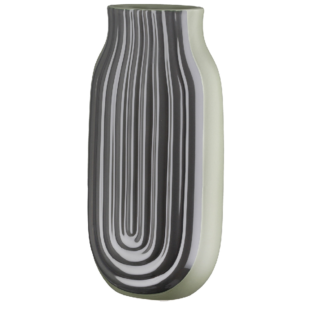 Albemarle Large Ceramics Set Of 2 Vases In Green