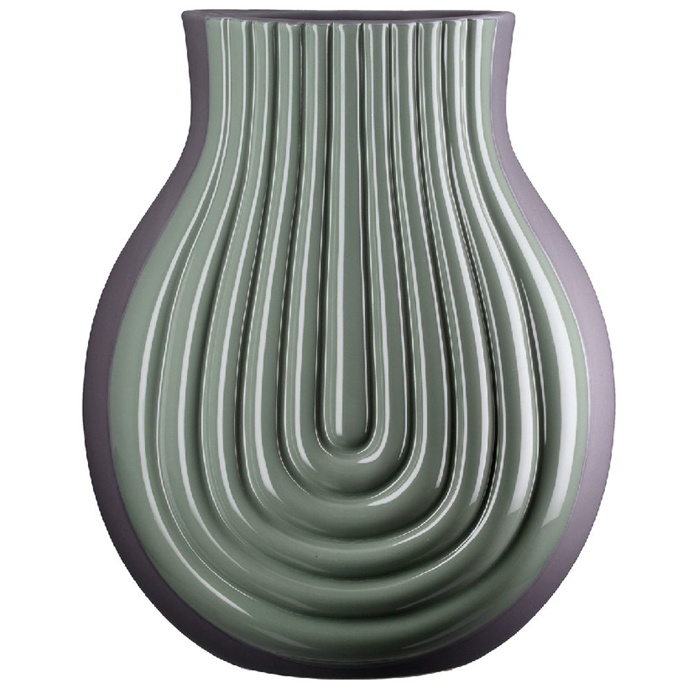 Albemarle Large Ceramics Vase In Green