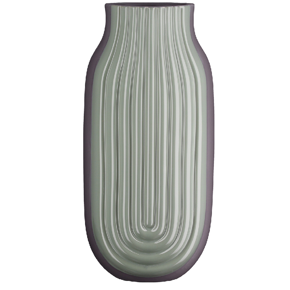 Albemarle Small Ceramics Vase In Green