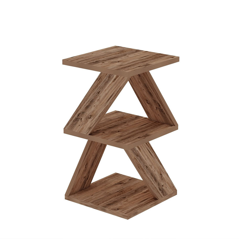 Albeni Wooden Side Table in Atlantic Pine