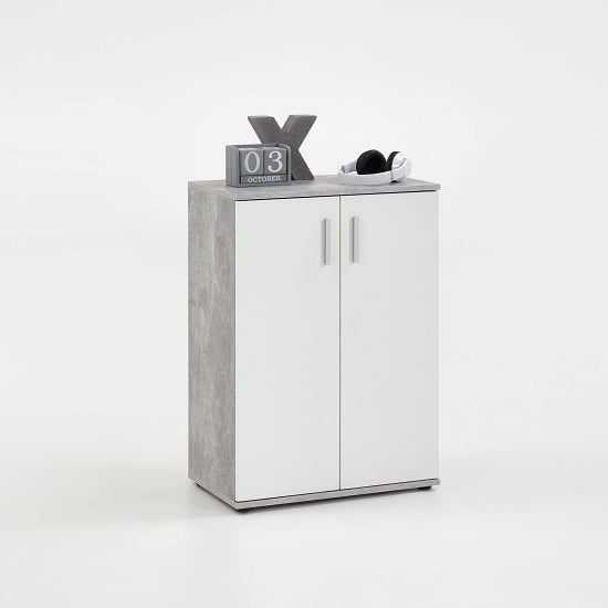 Product photograph of Sophia Office Cabinet In Light Atelier And White from Furniture in Fashion