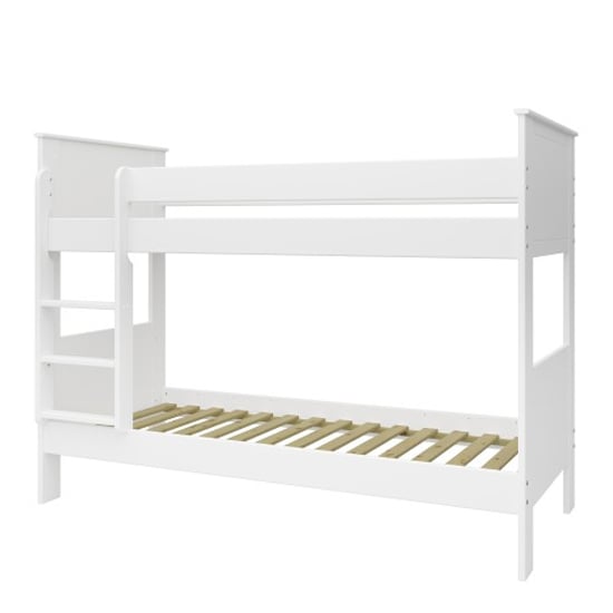 Albia Wooden Bunk Bed In White_5