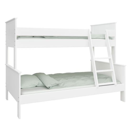 Product photograph of Albia Wooden Family Bunk Bed In White from Furniture in Fashion