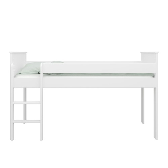 Albia Wooden Midsleeper Bunk Bed In White_2