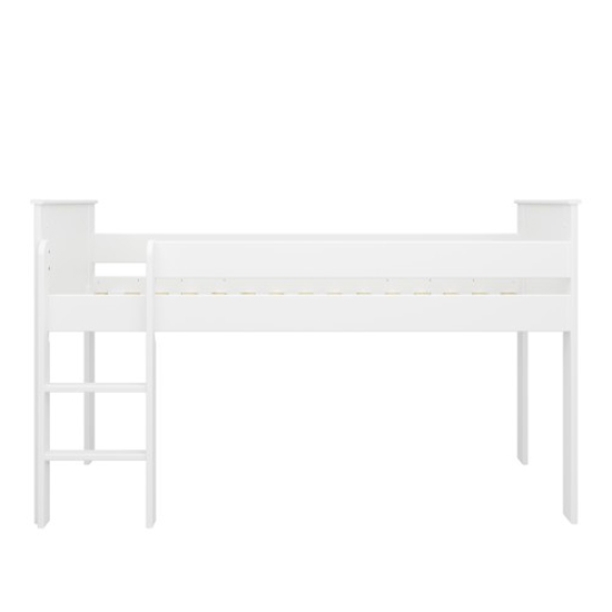 Albia Wooden Midsleeper Bunk Bed In White_4