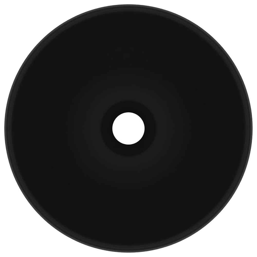 Albuquerque Round Countertop Basin Without Waste 325mm Wide 0TH - Black