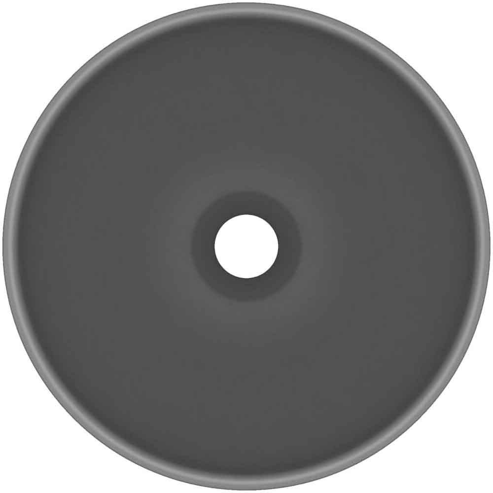 Albuquerque Round Countertop Basin Without Waste 325mm Wide 0TH - Dark Grey