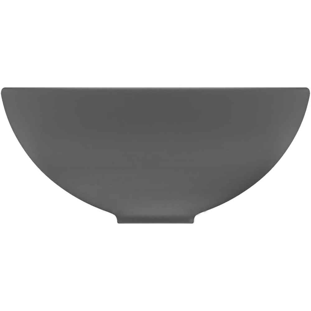 Albuquerque Round Countertop Basin Without Waste 325mm Wide 0TH - Dark Grey