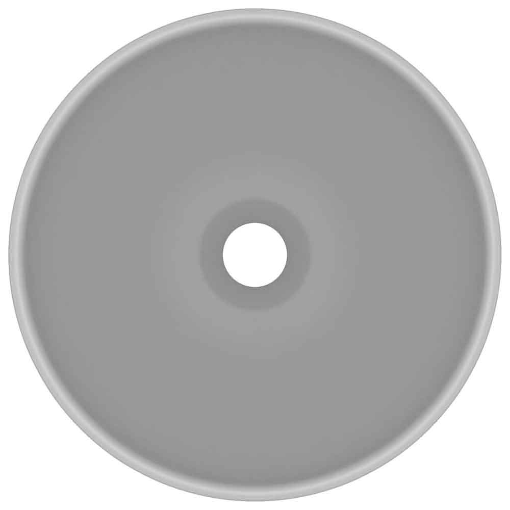 Albuquerque Round Countertop Basin Without Waste 325mm Wide 0TH - Light Grey