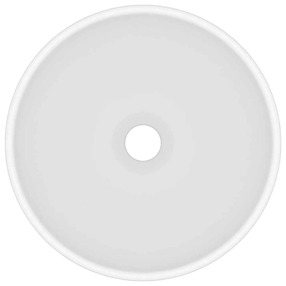 Albuquerque Round Countertop Basin Without Waste 325mm Wide 0TH - White