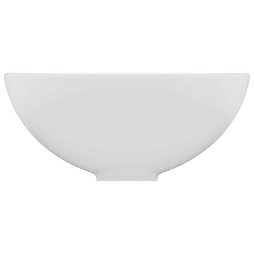 Albuquerque Round Countertop Basin Without Waste 325mm Wide 0TH - White