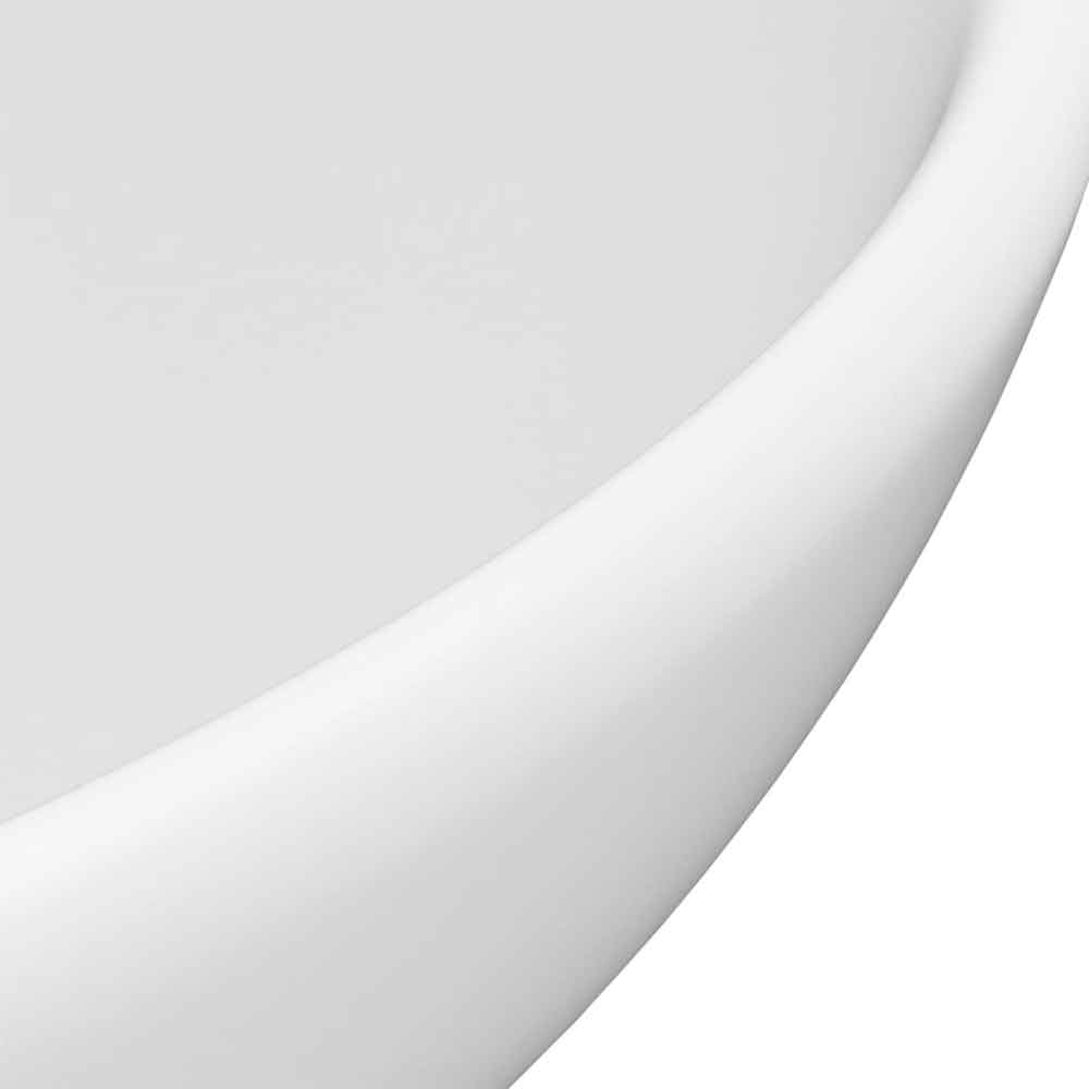 Albuquerque Round Countertop Basin Without Waste 325mm Wide 0TH - White