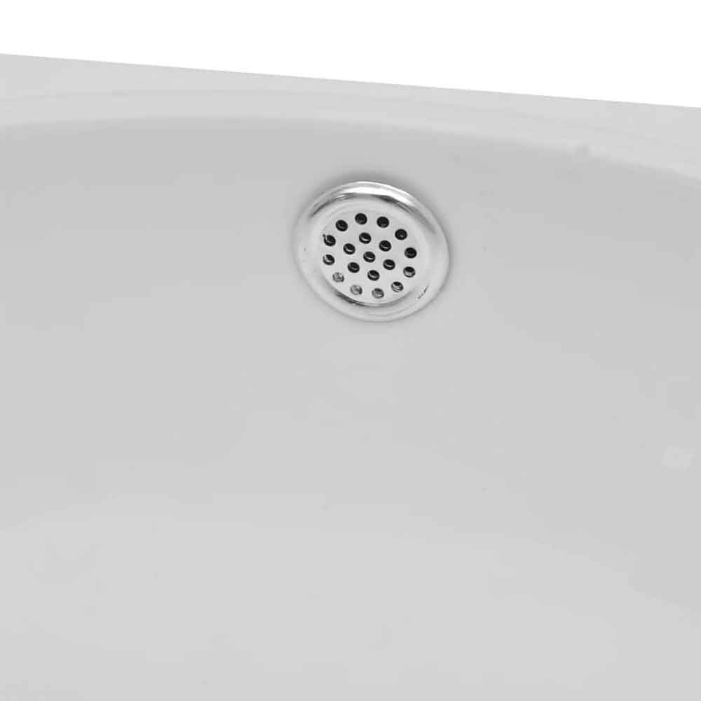 Albuquerque Oval Wall Hung Basin Without Waste 410mm Wide 1TH - White