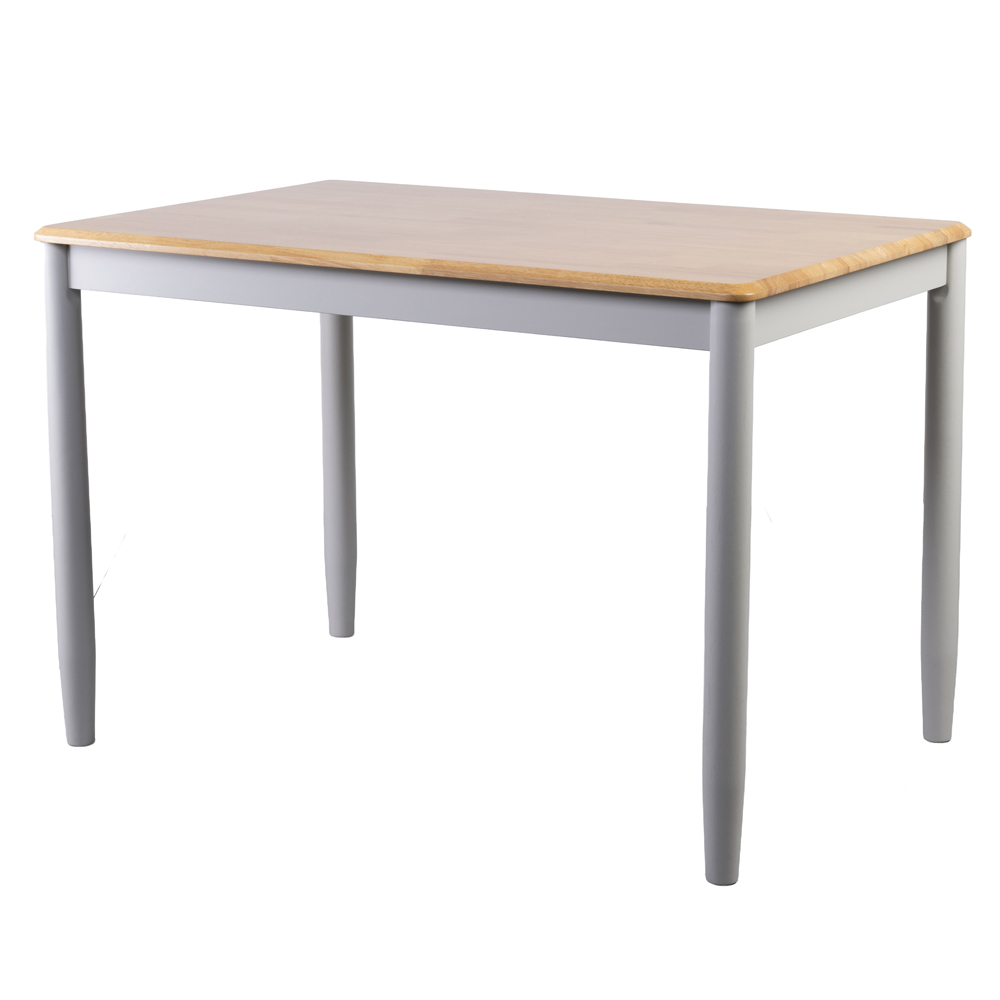 Alcor Rectangular Wooden Dining Table In Oak And Grey