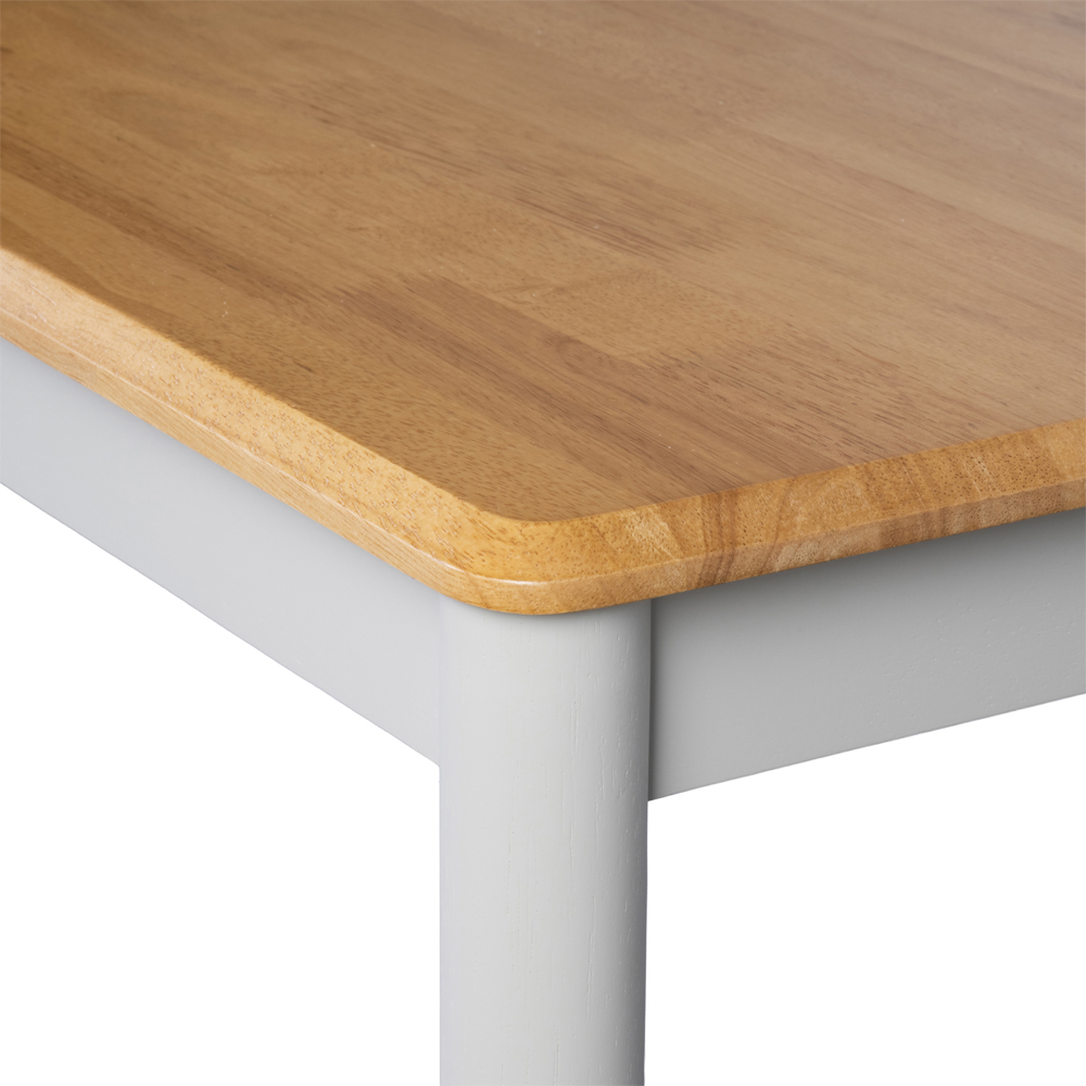 Alcor Rectangular Wooden Dining Table In Oak And Grey