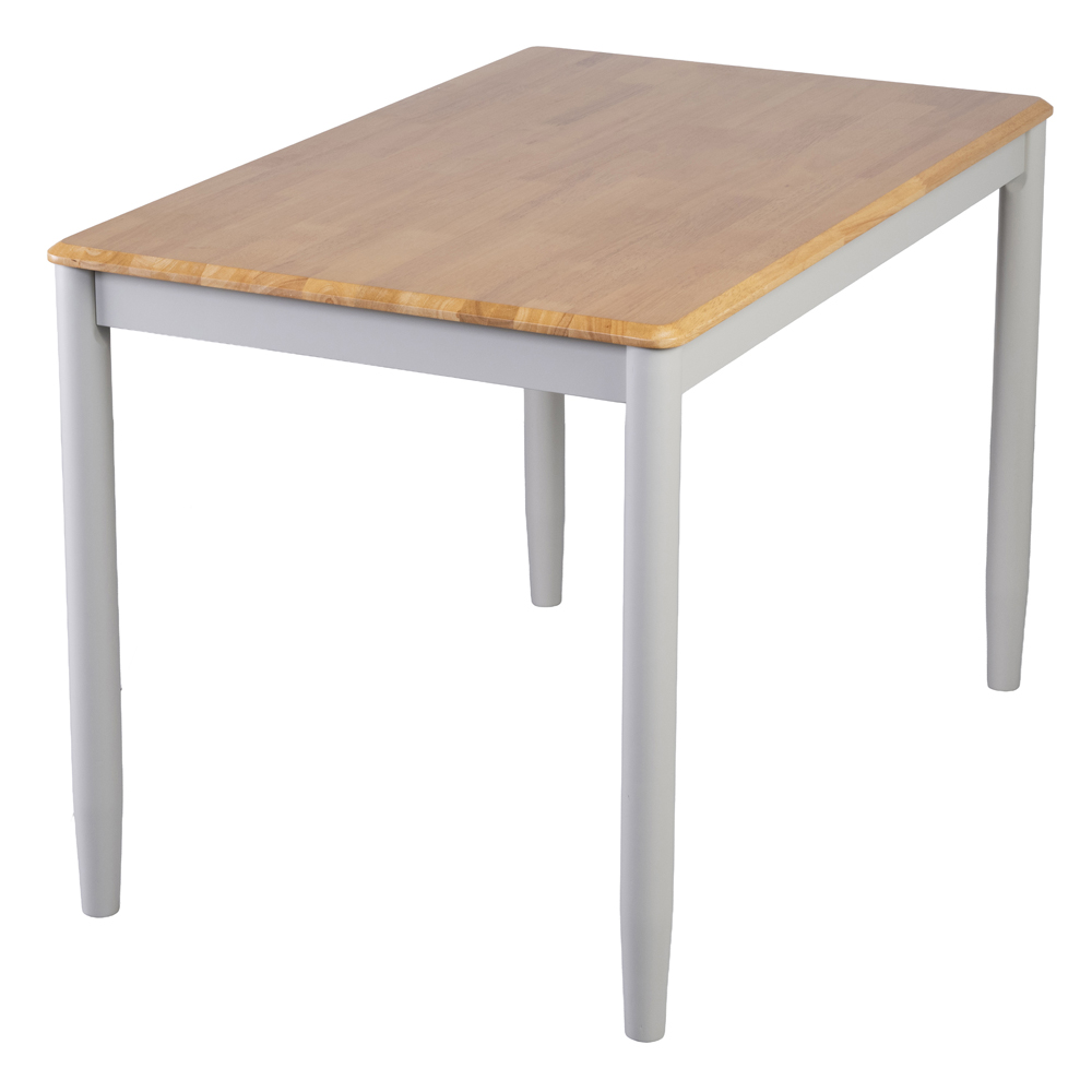 Alcor Rectangular Wooden Dining Table In Oak And Grey