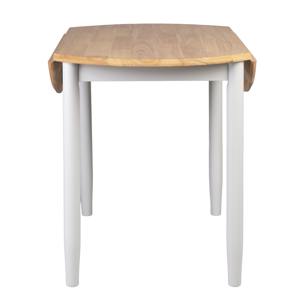 Alcor Round Wooden Drop Leaf Dining Set With 2 Chairs in Light Oak