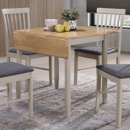 Alcor Square Drop Leaf Dining Set With 2 Chairs