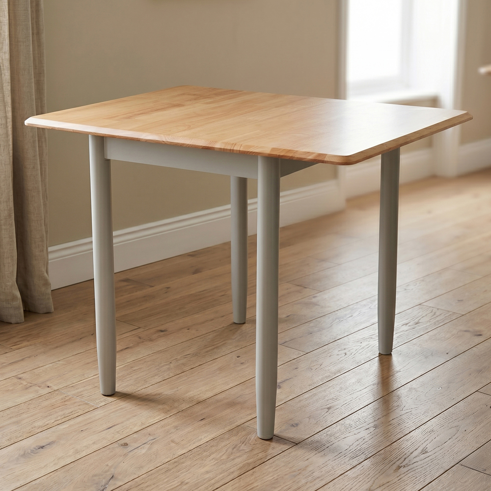 Alcor Square Wooden Drop Leaf Dining Set With 2 Chairs in Light Oak