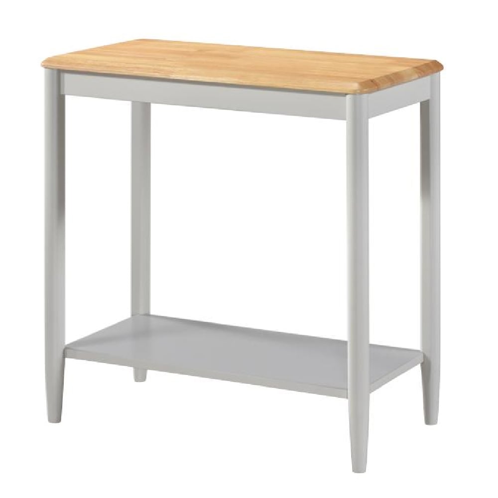 Alcor Wooden Console Table In Oak And Grey