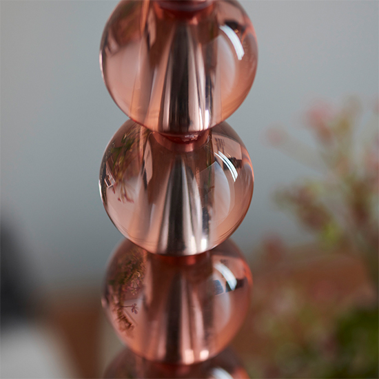 Alcoy Blue Shade Table Lamp And Blush Tinted Crystal Base_3