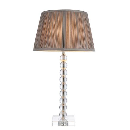 Alcoy Charcoal Shade Table Lamp With Clear Crystal Glass Base_4
