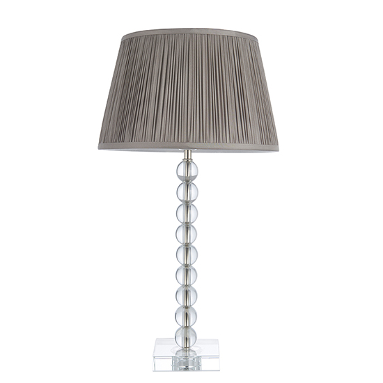 Alcoy Charcoal Shade Table Lamp With Clear Crystal Glass Base_5