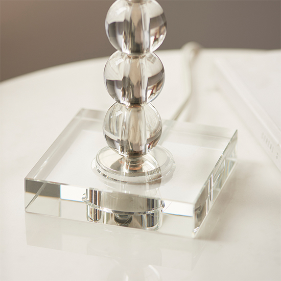 Alcoy Fir Shade Table Lamp With Clear Crystal Glass Base_3