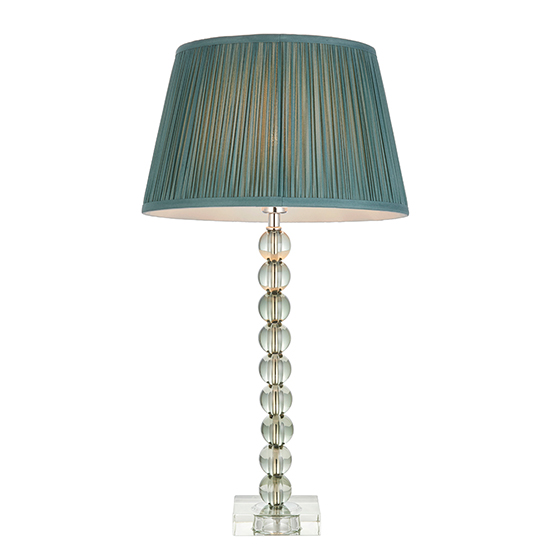 Alcoy Fir Shade Table Lamp With Grey Green Crystal Base_5